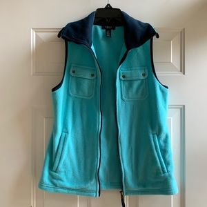 3/$15 Chaps blue/navy jacket vest size small